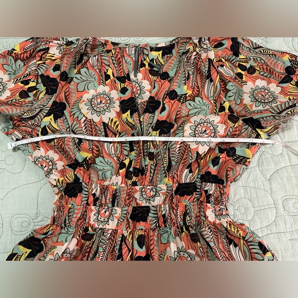 NEW Anthropologie Somerset Maxi Dress Sz XS Boho Floral Tiered Pockets Pink/Rose - Picture 10 of 10